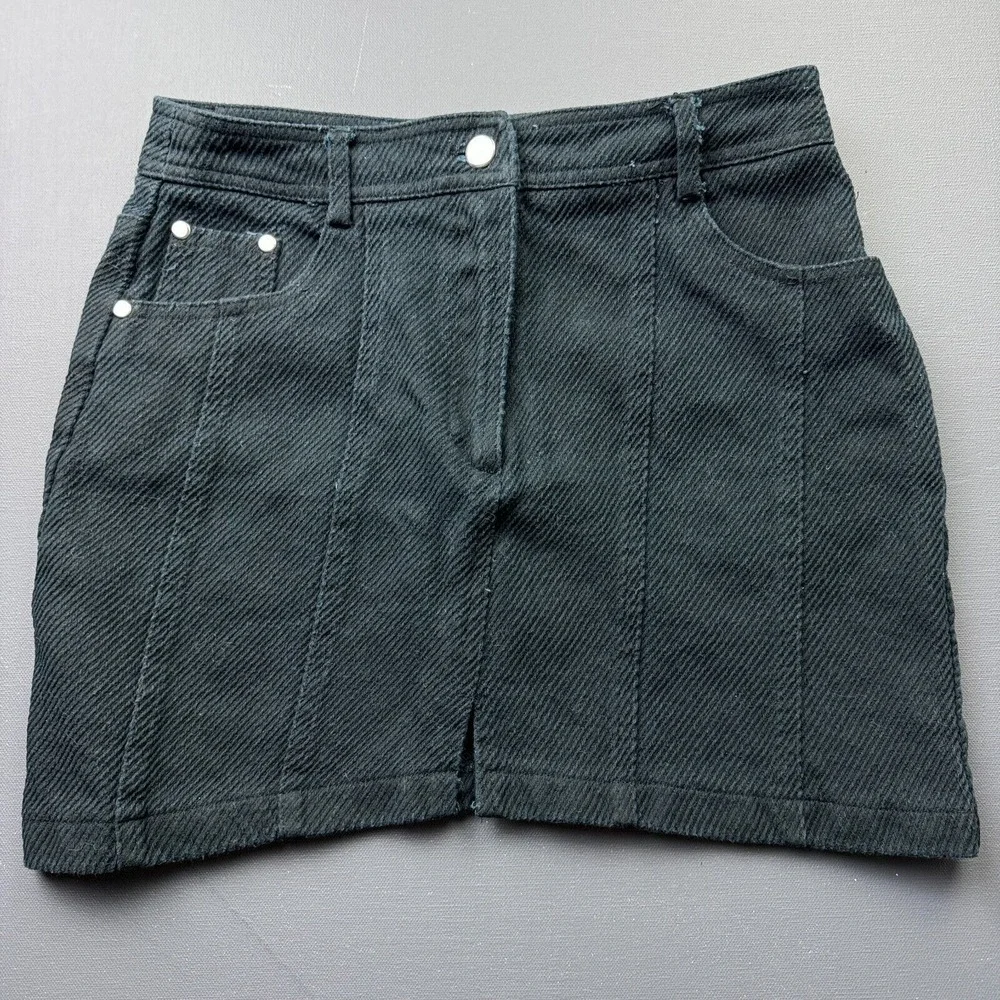 Forever 21 Women's Medium Blue A-Line Mini Denim Skirt Grunge Casual Y2K Style